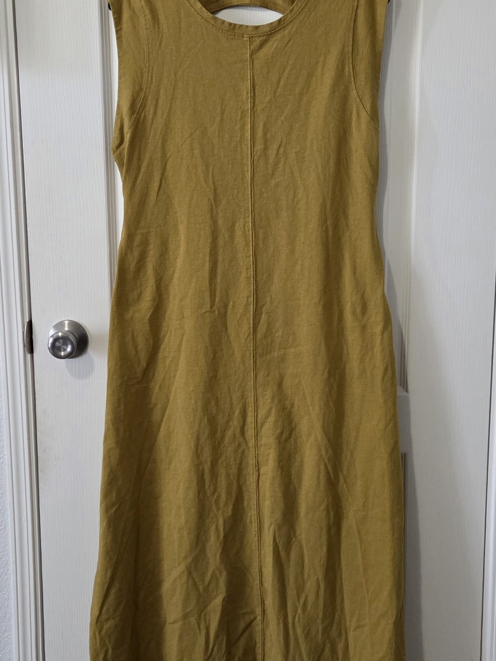Free People Sleeveless Mustard Maxi Dress.  100% Cotton